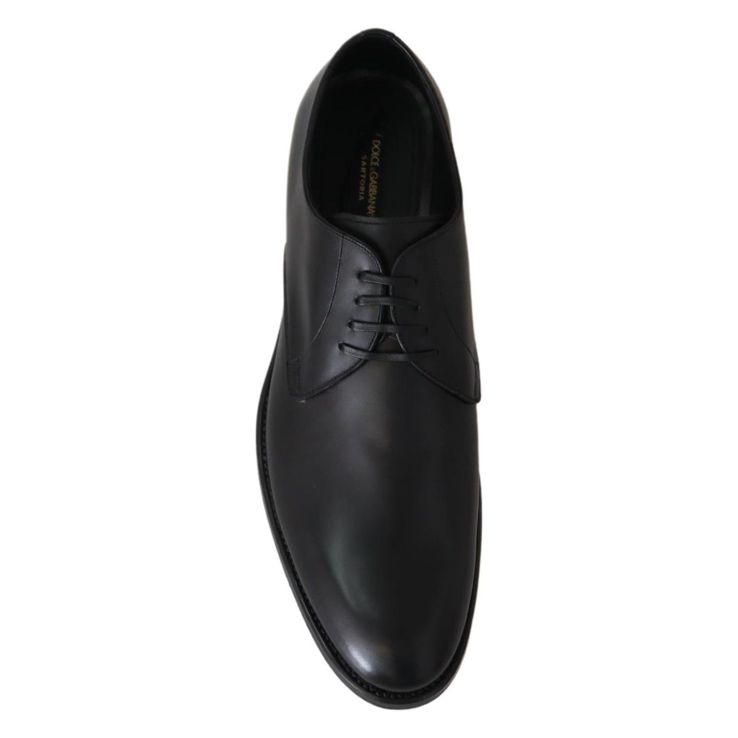 Dolce & Gabbana Black Leather SARTORIA Hand Made Shoes