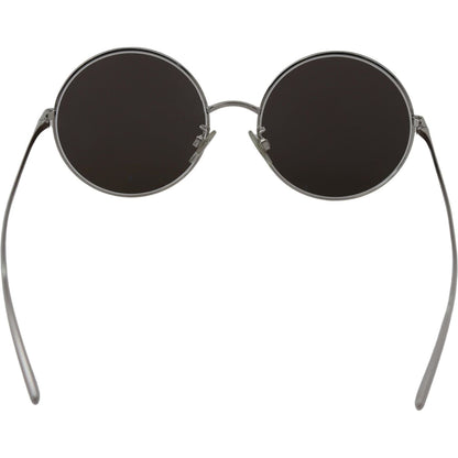 Dolce & Gabbana Silver Plated Round Gray Le nses Women Sunglasses Dolce & Gabbana