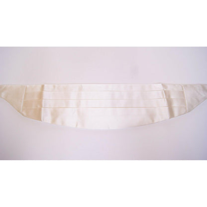 Dolce & Gabbana White Waist Tuxedo Smoking Belt Cummerbund Dolce & Gabbana