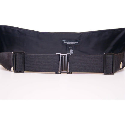 Dolce & Gabbana Black Waist Smoking Tuxedo Cummerbund Belt Dolce & Gabbana