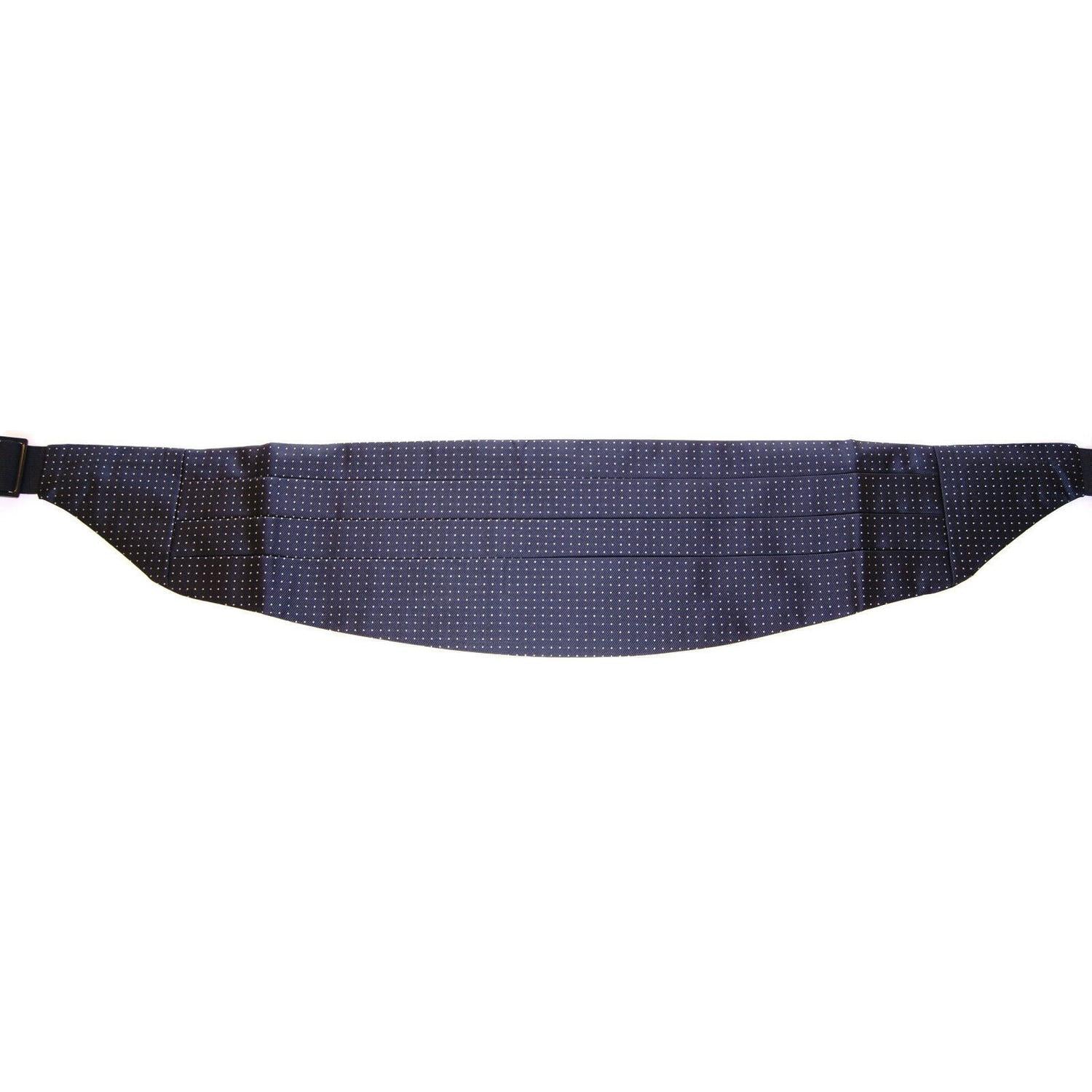 Dolce & Gabbana Blue Waist Smoking Tuxedo Cummerbund Belt