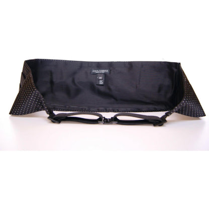 Dolce & Gabbana Black Waist Smoking Tuxedo Cummerbund Belt Dolce & Gabbana