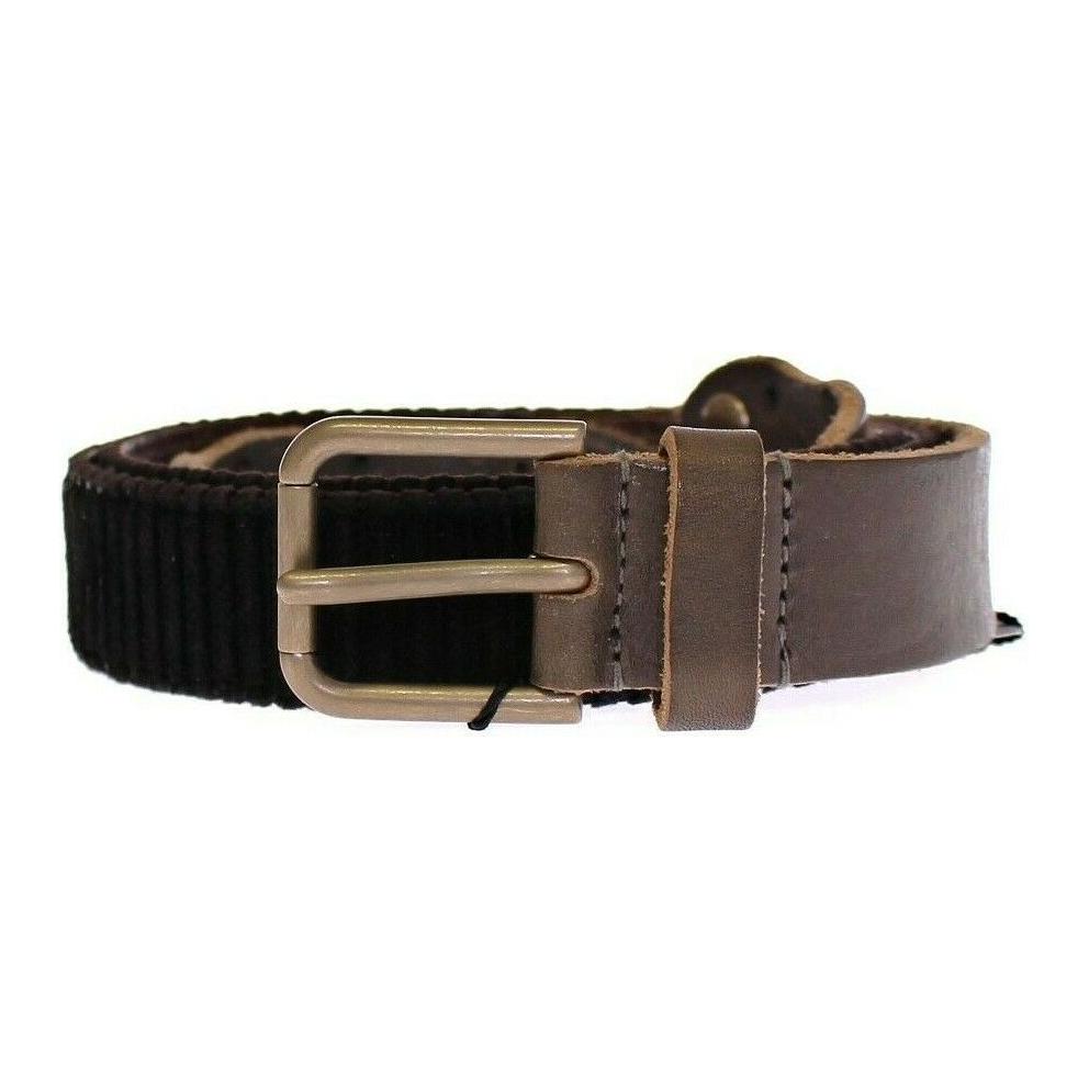 Dolce & Gabbana Brown Leather Logo Cintura Gürtel Belt Dolce & Gabbana