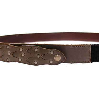 Dolce & Gabbana Brown Leather Logo Cintura Gürtel Belt Dolce & Gabbana