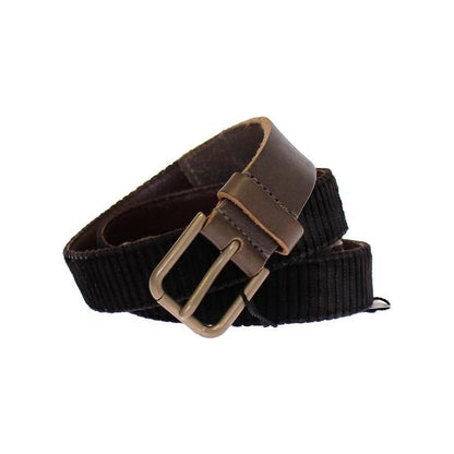 Dolce & Gabbana Brown Leather Logo Cintura Gürtel Belt Dolce & Gabbana