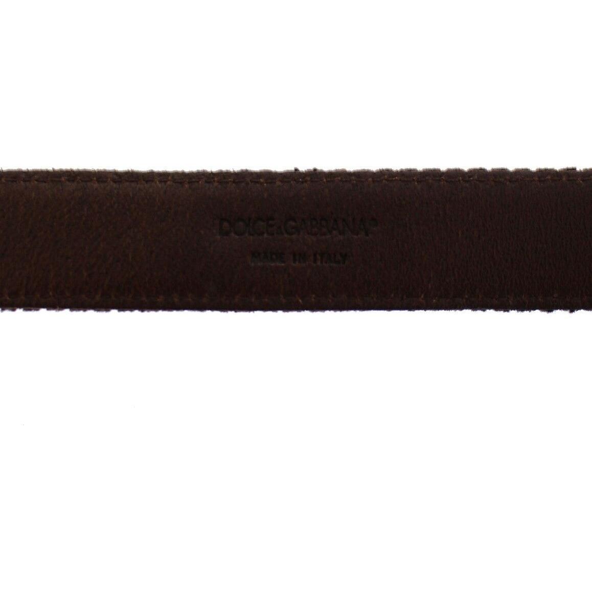 优雅的皮革-棉质融合男士皮带