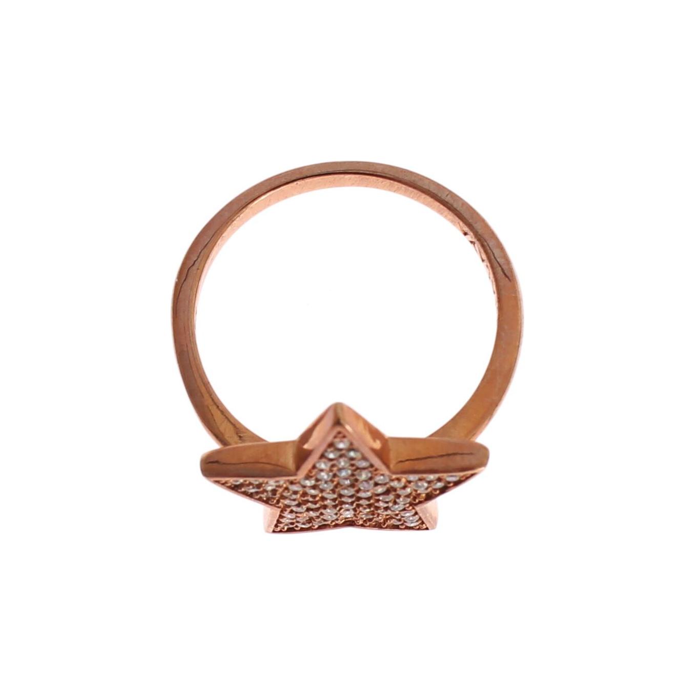 Nialaya Womens Clear CZ Star 925 Silver Ring Nialaya