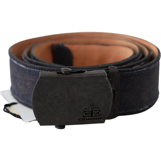 Ermanno Scervino Chic Blue Leather Waist Belt Belt Ermanno Scervino