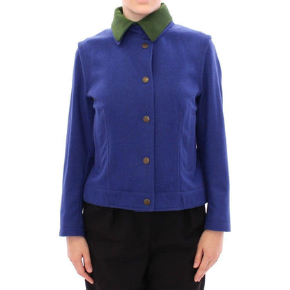 Andrea Incontri Habsburg Blue Green Wool Jacket Coat Andrea Incontri