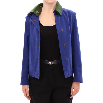 Andrea Incontri Habsburg Blue Green Wool Jacket Coat Andrea Incontri