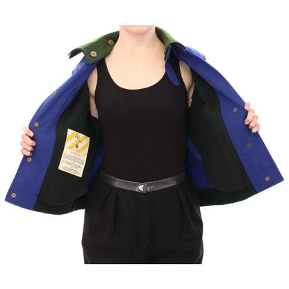 Andrea Incontri Habsburg Blue Green Wool Jacket Coat Andrea Incontri