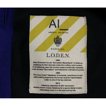 Andrea Incontri Habsburg Blue Green Wool Jacket Coat Andrea Incontri