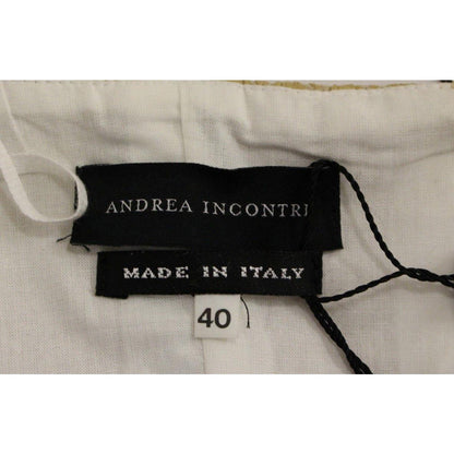 Andrea Incontri Beige Silk Cami Tank Top Andrea Incontri