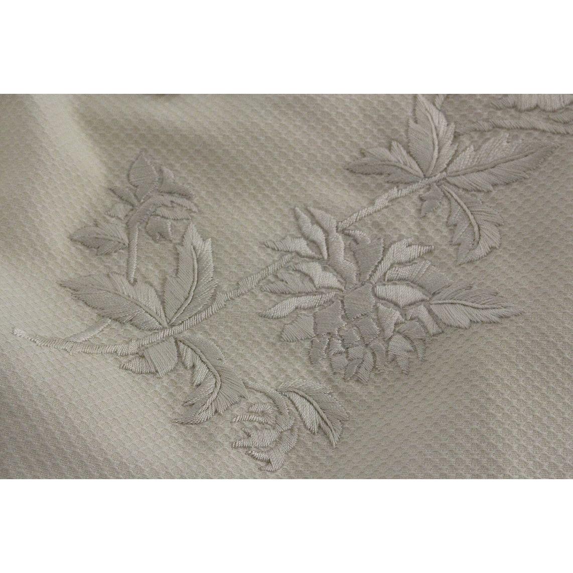 Andrea Incontri White Cotton Floral Embroidery Skirt Andrea Incontri