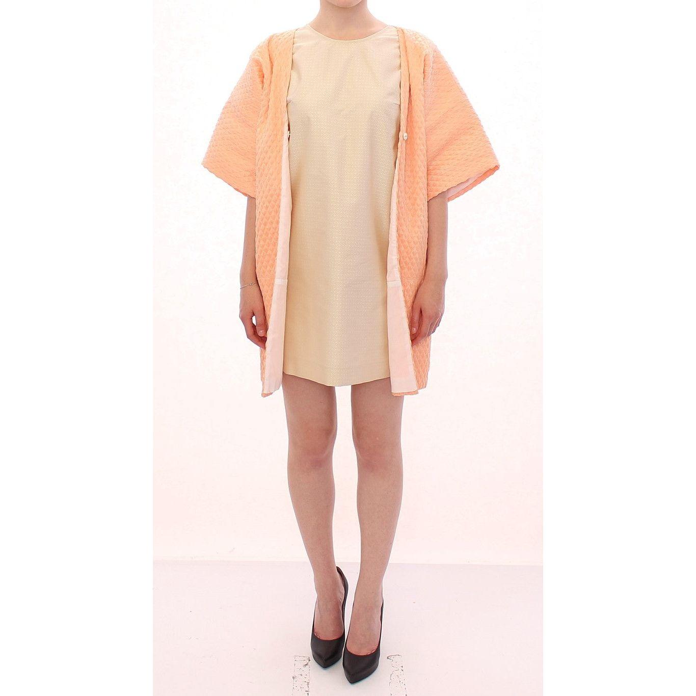 Andrea Incontri Pink Short Sleeves Jacket Coat Andrea Incontri