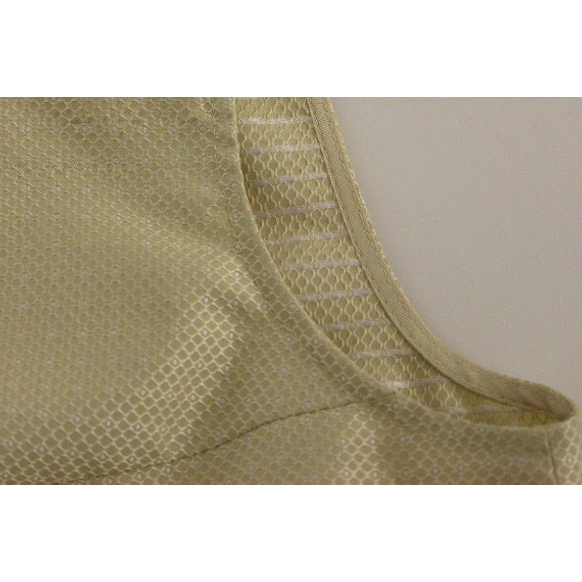 Andrea Incontri Beige Sleeveless Shift Mini Dress Andrea Incontri