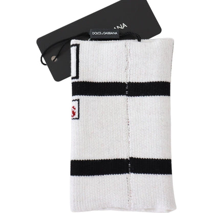 Dolce & Gabbana Multicolor Wool Knit D&G Love Wristband Wrap Dolce & Gabbana