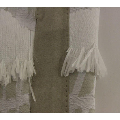 Arzu Kaprol White Acrylic Straight Pencil Skirt Arzu Kaprol