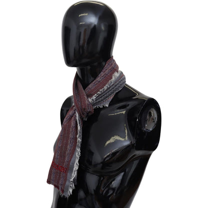 Missoni Multicolor Wool Striped Unisex Neck Wrap Shawl Scarf Missoni