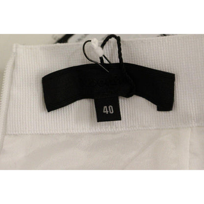 Koonhor White Sequined Straight Pencil Skirt Koonhor