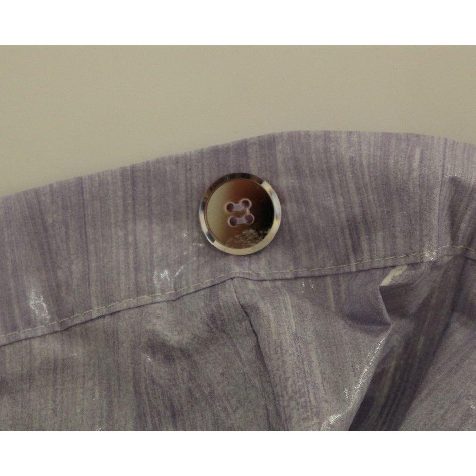 Licia Florio Purple Viscose Above-Knee Wrap Skirt Licia Florio