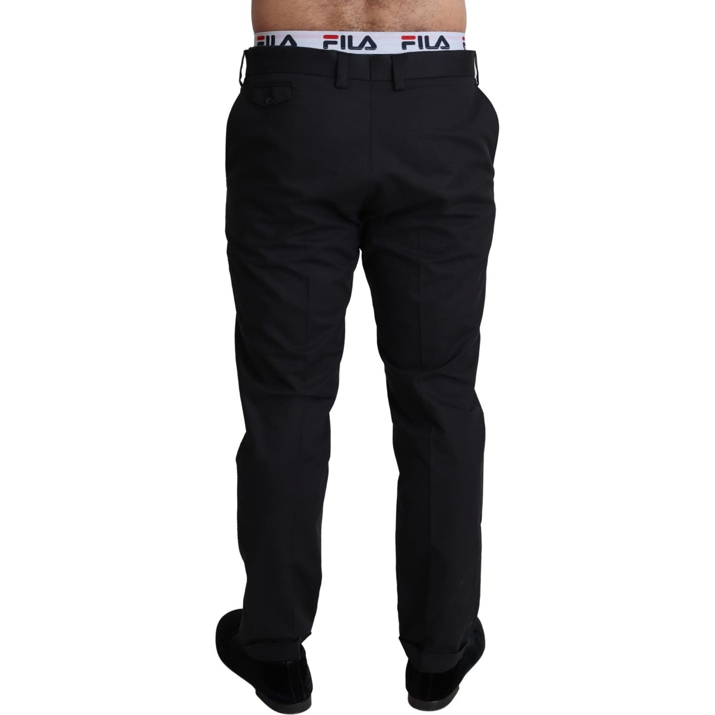 Dolce & Gabbana Elegant Black Stretch Cotton Trousers Dolce & Gabbana