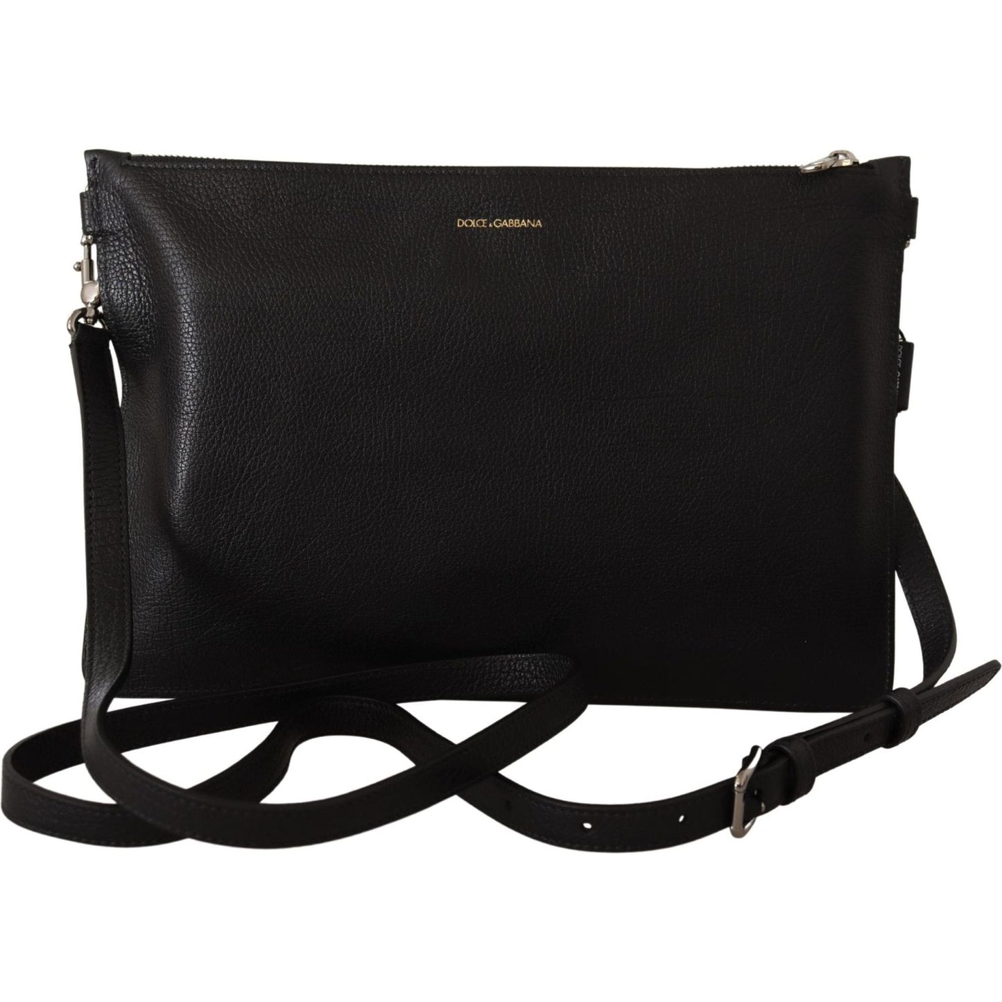 Dolce & Gabbana Black Exotic Leather Shoulder Sling Alta Sartoria Bag Dolce & Gabbana