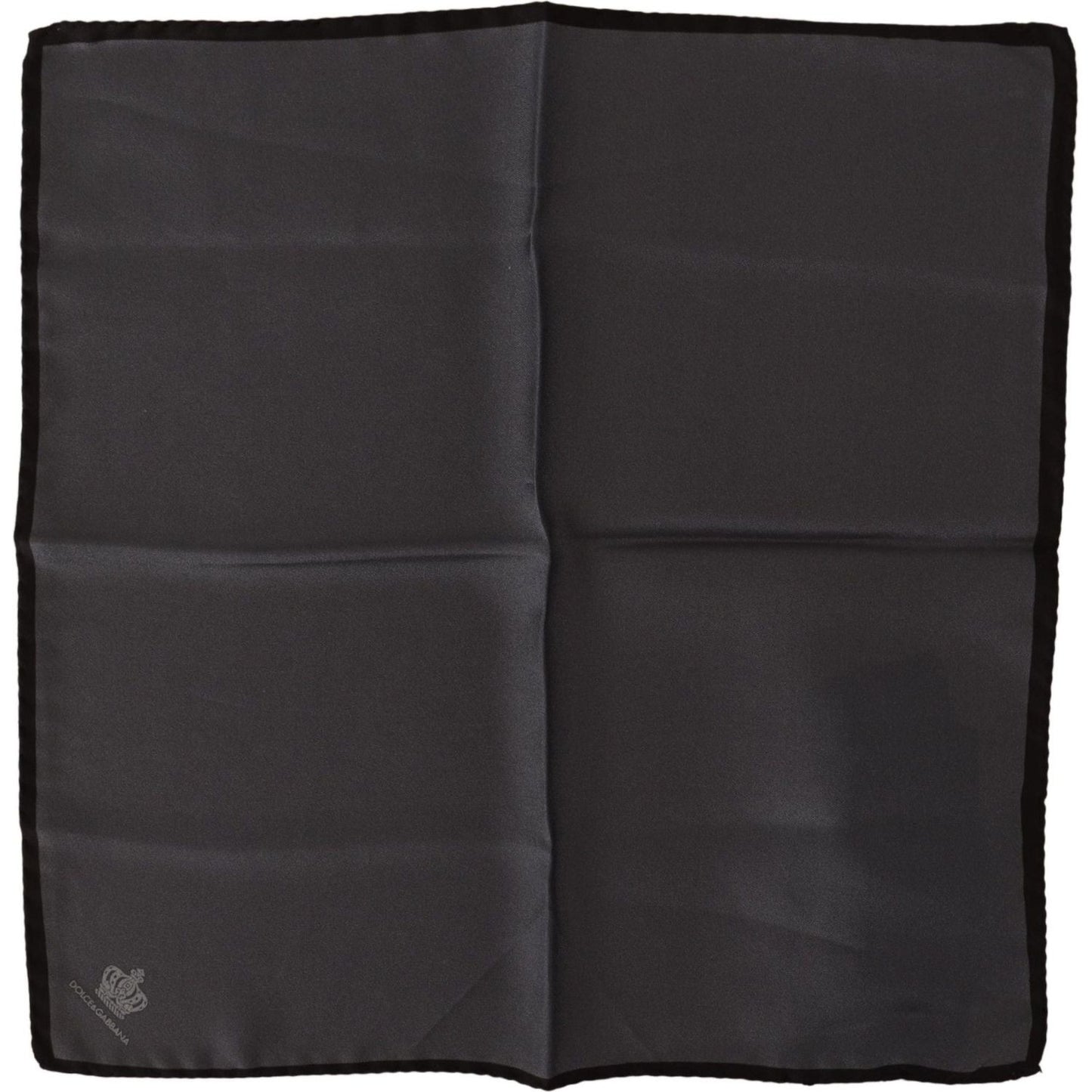 Dolce & Gabbana Gray 100% Silk Square Handkerchief Gray 100% Silk Square Handkerchief Dolce & Gabbana