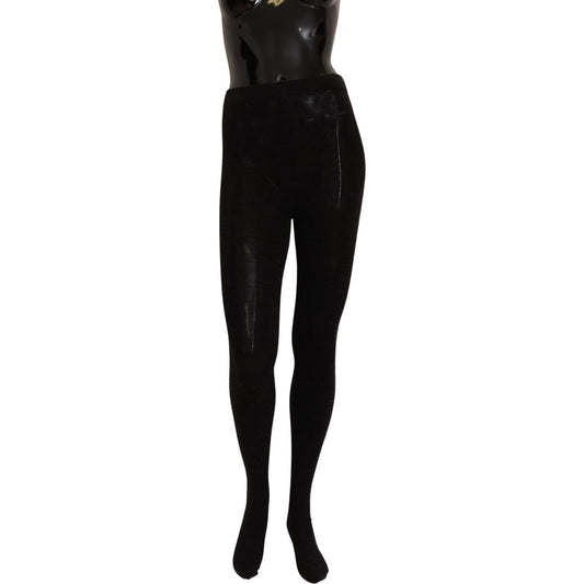 Dolce & Gabbana Black Wool Stretch Tights Stocking Socks 1728,67345645728,Black,Clothing,Dolce & Gabbana,Material: 50% Wool 30% PC 15% Nylon 5% Elastane,New with tags,S,Socks - Underwear - Clothing,Tights & Socks - Women - Clothing,Underwear - Clothing,Wo