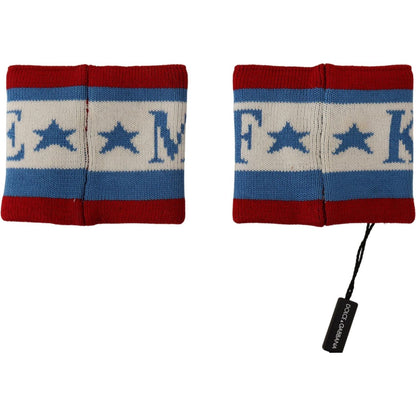 Dolce & Gabbana Multicolor King Of My Life Cashmere Wristband Dolce & Gabbana