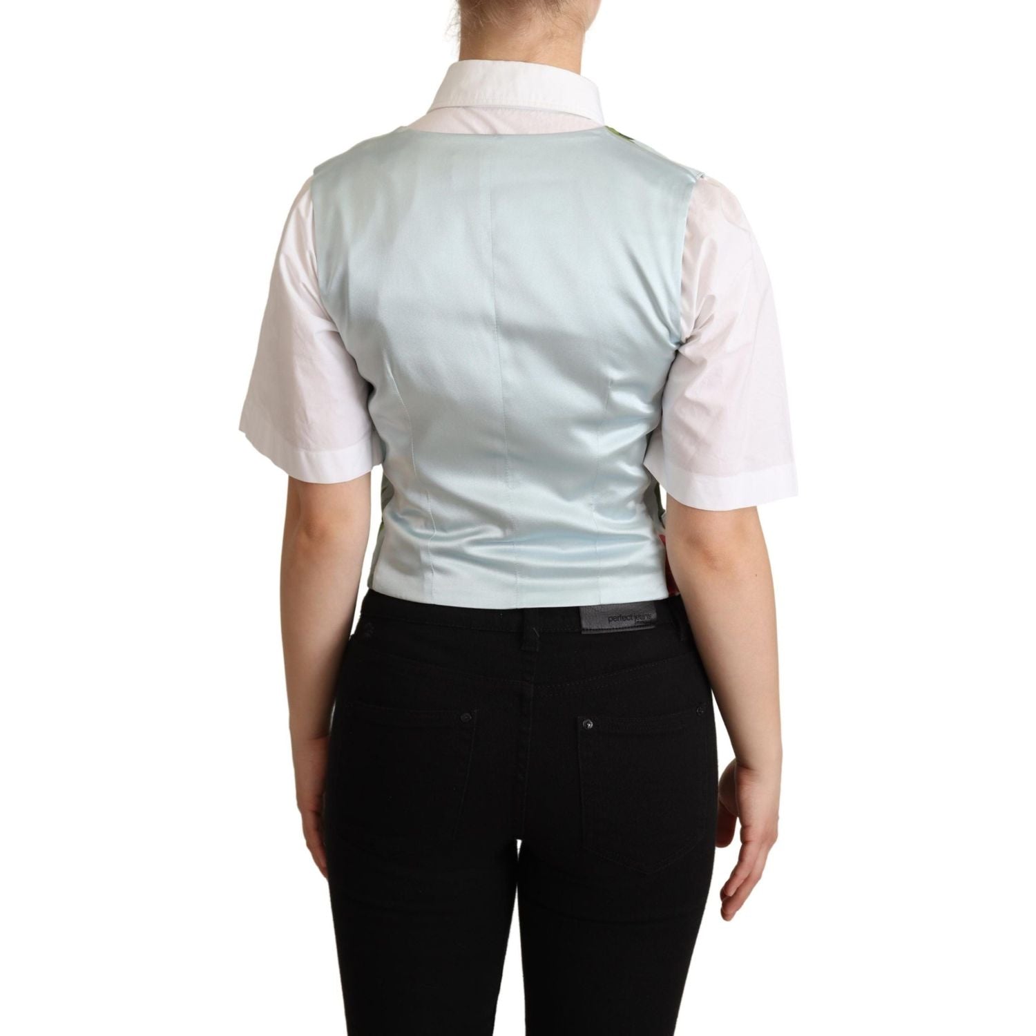 سترة أنيقة من الحرير بطبعة زهور من دولتشي آند غابانا