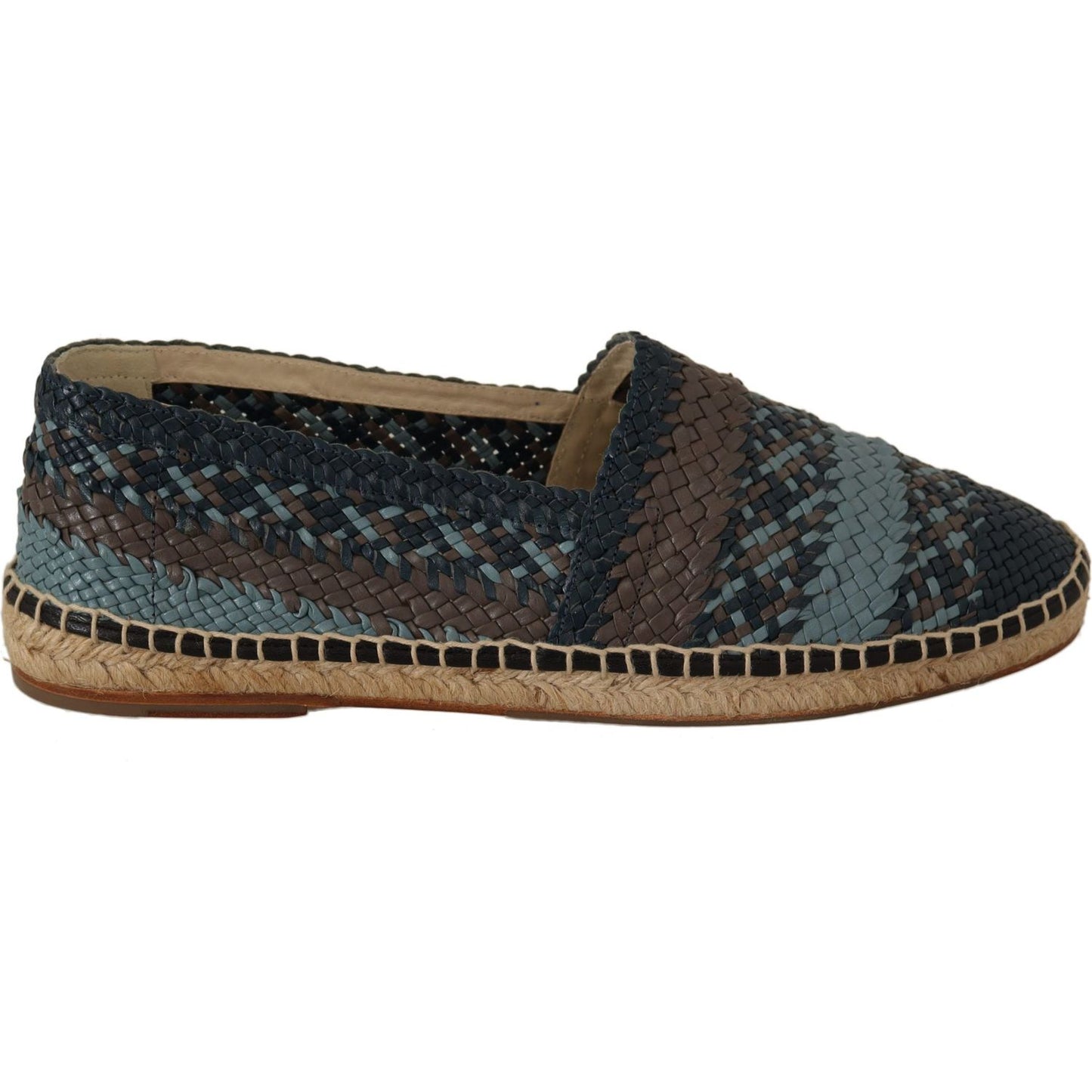 Dolce & Gabbana Elegant Woven Leather Espadrilles MAN LOAFERS Dolce & Gabbana