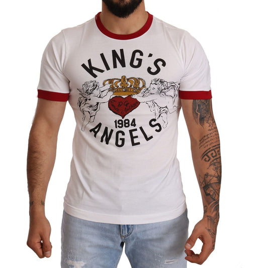 Dolce & Gabbana Exquisite Angelic Motif Cotton T-Shirt MAN T-SHIRTS Dolce & Gabbana