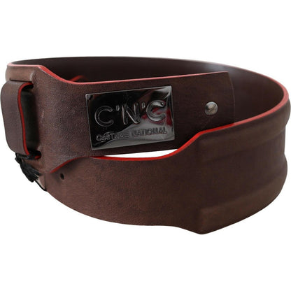 Costume National Dark Brown Genuine Leather Belt