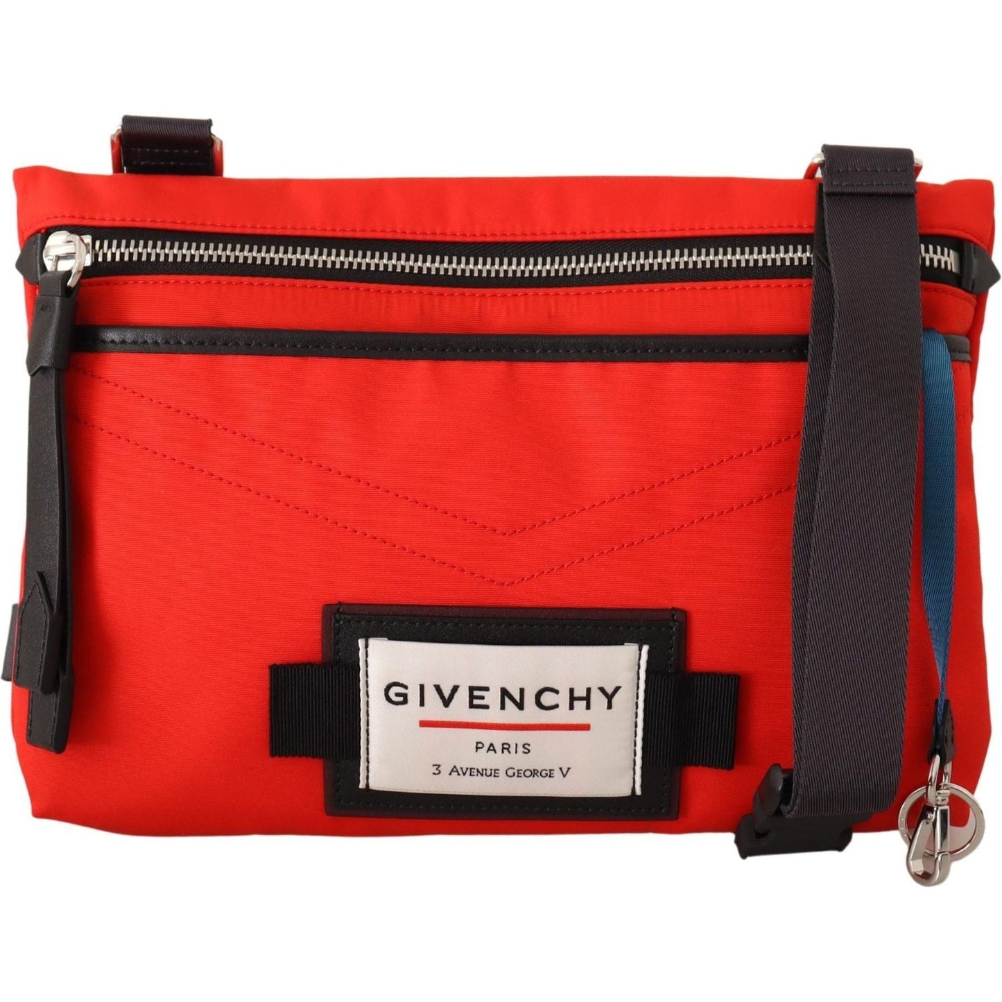 Givenchy Red Polyamide Downtown Flat Crossbody Bag Givenchy