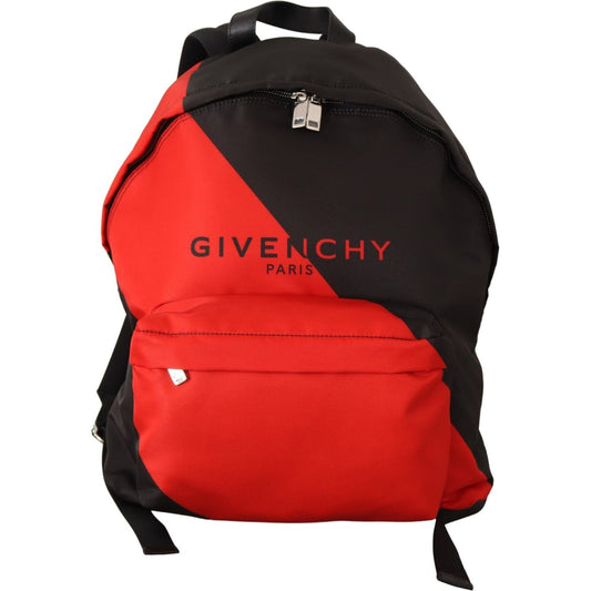 Givenchy Sleek Urban Backpack in Black and Red Givenchy Firebrick
