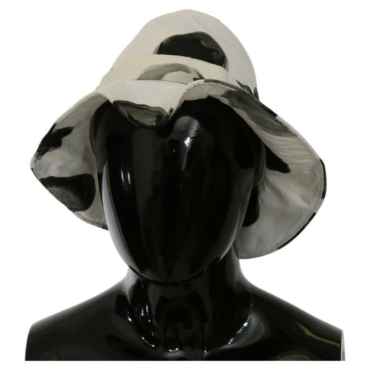 Dolce & Gabbana White Cotton Big Polka Dot Pattern Bucket Hat
