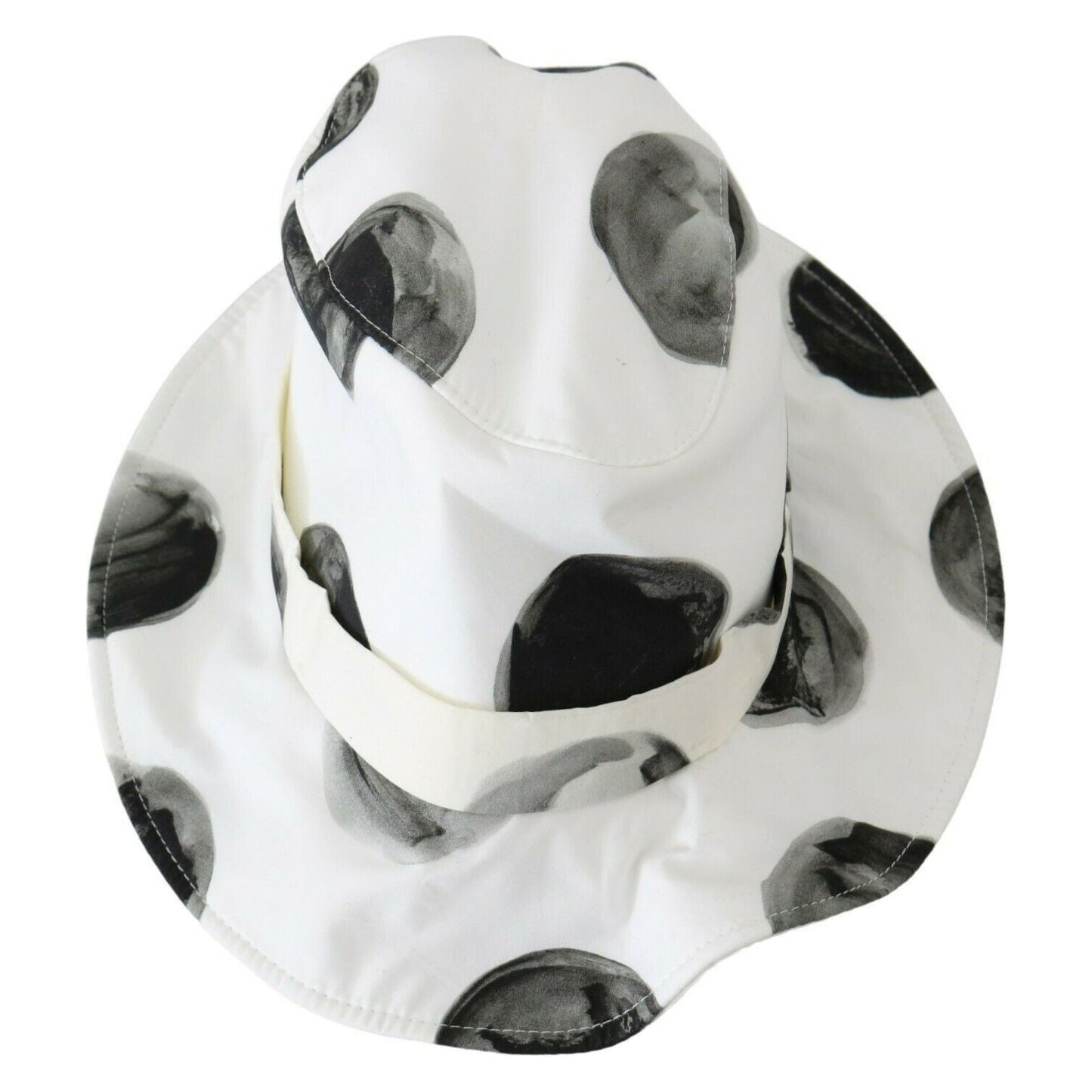 Dolce & Gabbana Polka Dot Cotton Bucket Hat - White & Black WOMAN HATS Dolce & Gabbana