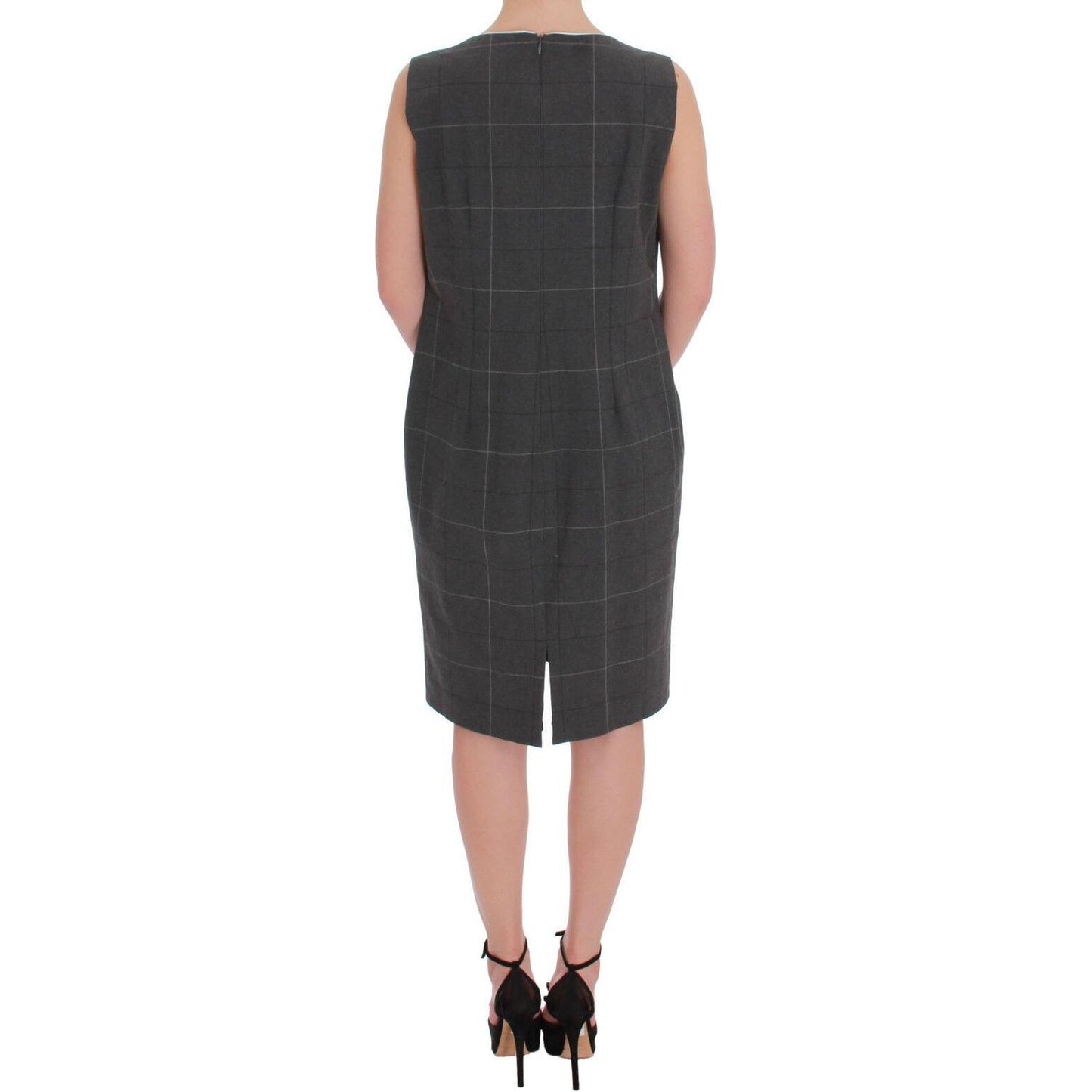 BENCIVENGA Elegant Checkered Cotton-Blend Suit Set Skirt Suit BENCIVENGA