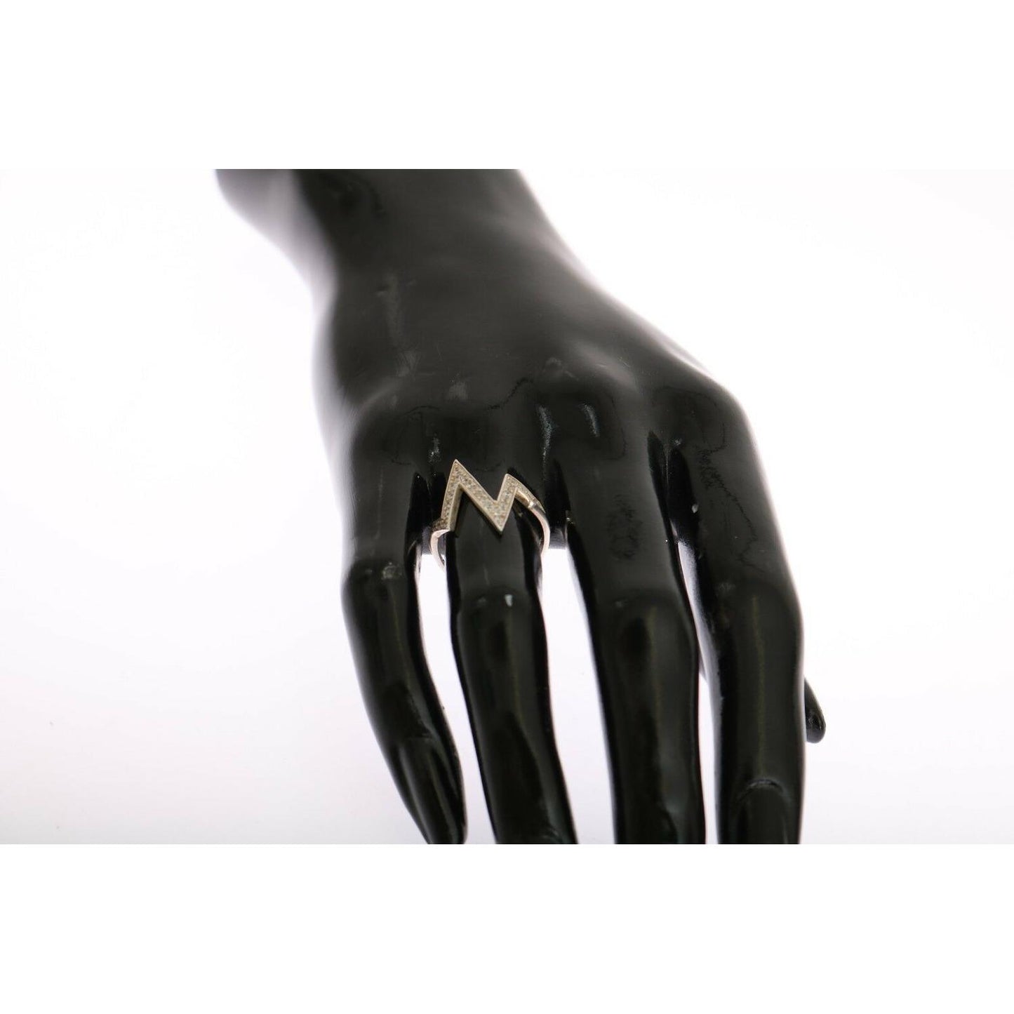 Nialaya Silver Authentic Womens Clear Ring Nialaya