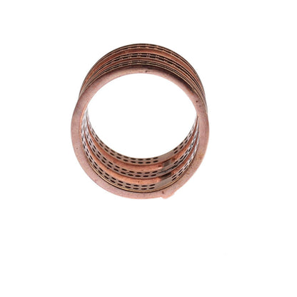 Nialaya Gold 925 Silver Clear CZ Pink Ring Nialaya