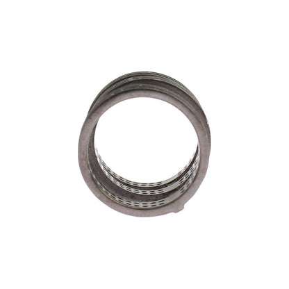 Nialaya Black CZ Rhodium 925 Silver Ring Nialaya