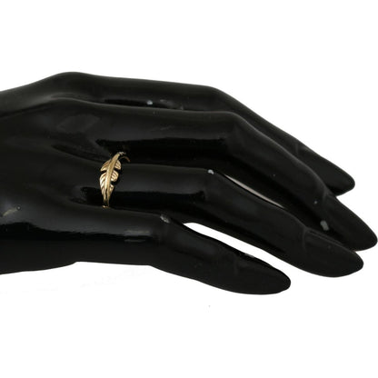 Nialaya Gold Feather Clear CZ 925 Silver Women Nialaya