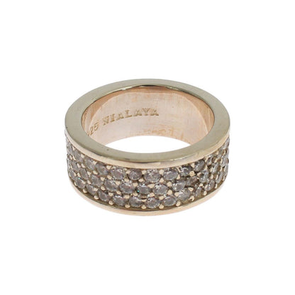Nialaya Silver Womens CZ 925 Sterling Ring Nialaya