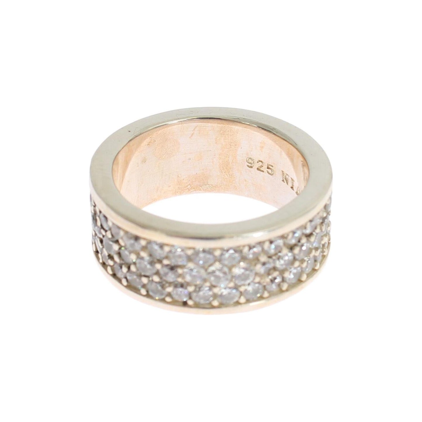 Nialaya Silver Womens CZ 925 Sterling Ring Nialaya