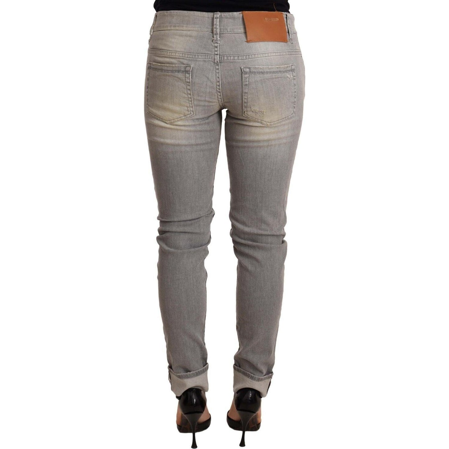 Acht Chic Slim Fit Gray Wash Denim Jeans Jeans & Pants Acht