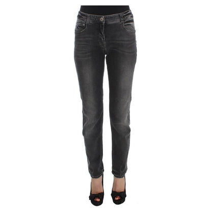 Ermanno Scervino Gray Wash Cotton Blend Stretch Jeans Pants