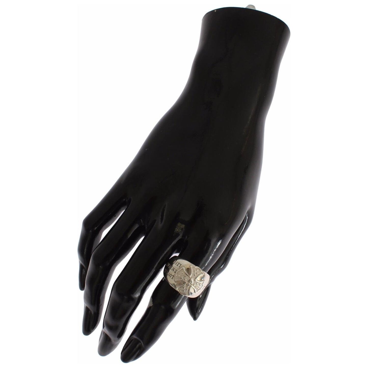 Nialaya Silver Cross Womens 925 Sterling Ring