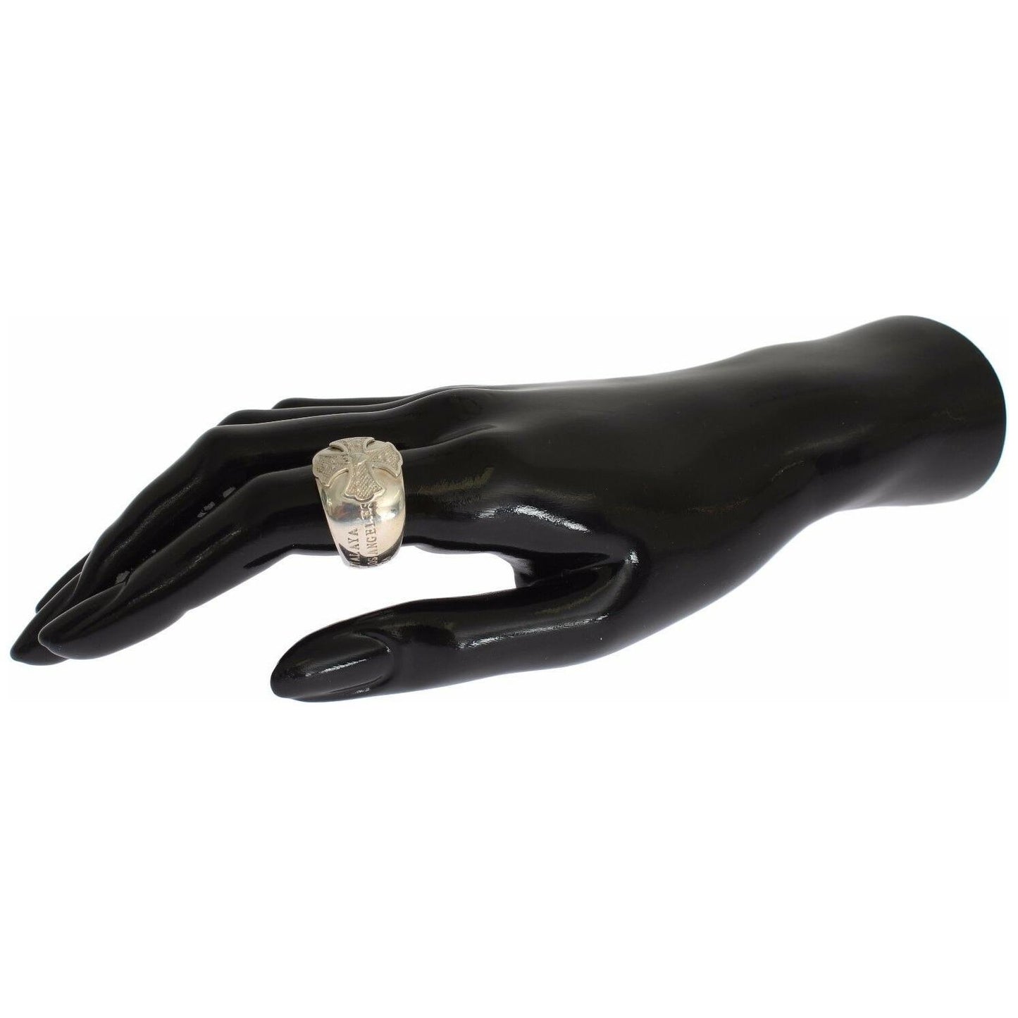 Nialaya Silver Cross Womens 925 Sterling Ring