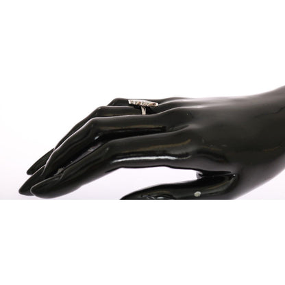 Nialaya Silver Womens Wing Clear CZ 925 Silver Ring Nialaya